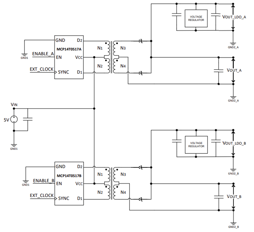 框图 - Microchip Technology EV76D05A 评估板